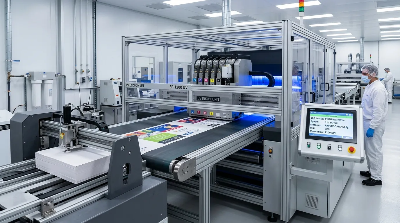 Máy In UV Single Pass Dạng Cấp Tờ Rời (Auto Sheet Feeder)